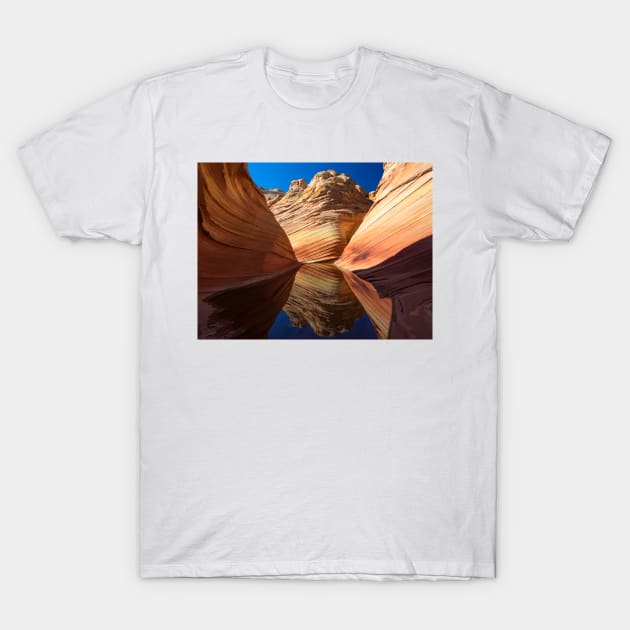 The Wave and its reflection T-Shirt by algill